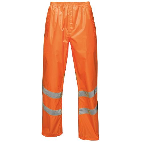 Regatta High Visibility Hi-Vis Pro Pack-Away Trousers Orange